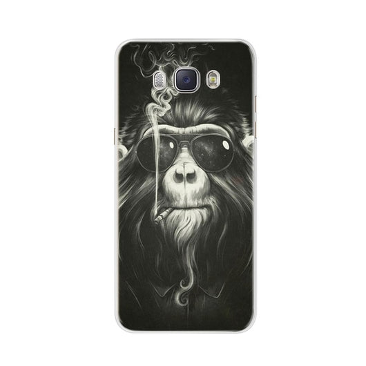 For Funda Samsung Galaxy J5 2016 Case J510 J510F Cover Flowers Painted Back Protective Phone Case For Coque Samsung J5 2016 Case