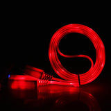 USB Luminous Cable LED Lighting Cable For iPhone Charger Micro USB Electric Wire Mobile Phone Charge Cables For Samsung LG HTC