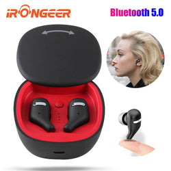 TWS business earbuds Bluetooth 5.0 earphones wireless headsets with microphone handsfree calls noise canceling for video games A