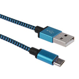 20cm 1m 2m Micro USB Cable Short Fast Charging Nylon USB Sync Data Cord Mobile Phone Android Adapter Charger Cable for Samsung