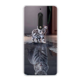 Phone Case  For Nokia 3 5 6 8 Soft Silicone TPU Ultra Thin Flower Floral Painted Back Cover For Nokia 3 5 6 8  Case