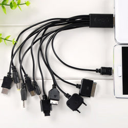 10 In 1 Universal Portable Lightweight Multi Functions USB Charge Charging Cable Fast Charging Compatible with Most Brand Phones