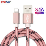 Good 1M/2M USB Cable for iPhone Xs max Xr X 8 7 6 plus 6s 5s plus iPad 3A Fast Charging Cable Cord Mobile Phone Usb Data Cables