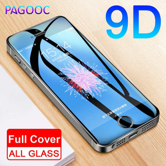 9D Protective Glass On The For iPhone 5S 5 5C SE Tempered Screen Protector Safety Glass For Apple iPhone SE SE Protection Film