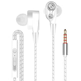 Dual Drive Stereo Wired earphone 3.5mm earphones In-Ear Sport Headset With Mic mini Earbuds Earphones For smart phone