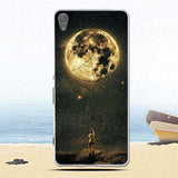 Phone Case For Sony Xperia XA Case F3111 F3112 Soft Silicone TPU Fashion Flower Painted Back Cover For Sony Xperia XA1 Plus Case