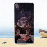 Phone Case For Sony Xperia XA Case F3111 F3112 Soft Silicone TPU Fashion Flower Painted Back Cover For Sony Xperia XA1 Plus Case