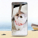 Phone Case For Sony Xperia XA Case F3111 F3112 Soft Silicone TPU Fashion Flower Painted Back Cover For Sony Xperia XA1 Plus Case