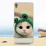 Phone Case For Sony Xperia XA Case F3111 F3112 Soft Silicone TPU Fashion Flower Painted Back Cover For Sony Xperia XA1 Plus Case