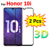 2pcs 3D Tempered Glass On 10i Honor 10i Screen Protector Full Cover Protective Glass For Huawei Honor Honer 10i 6.2" HRY-LX1T