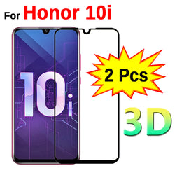 2pcs 3D Tempered Glass On 10i Honor 10i Screen Protector Full Cover Protective Glass For Huawei Honor Honer 10i 6.2