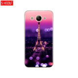 For Huawei Y3 2017 Case Soft Silicone Huawei Y3 2017 Transparent Back Cover 5.0'' TPU Y 3 2017 Phone Cases Cat flower