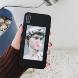 For iphone 11 Case Mona Lisa Art David Soft Silicone Phone Case cover For Apple iPhone 5S SE 6 6s 7 8 Plus XR XS 11Pro Max Case