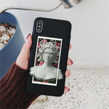 For iphone 11 Case Mona Lisa Art David Soft Silicone Phone Case cover For Apple iPhone 5S SE 6 6s 7 8 Plus XR XS 11Pro Max Case