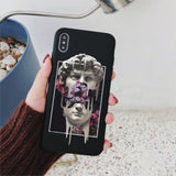 For iphone 11 Case Mona Lisa Art David Soft Silicone Phone Case cover For Apple iPhone 5S SE 6 6s 7 8 Plus XR XS 11Pro Max Case