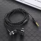 New Wired Earphone Brand New Stereo In-Ear 3.5mm Nylon Weave Cable Earphone Headset With Mic For Laptop Smartphone #2