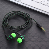 New Wired Earphone Brand New Stereo In-Ear 3.5mm Nylon Weave Cable Earphone Headset With Mic For Laptop Smartphone #2