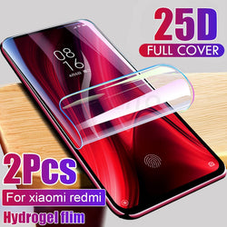 2pcs Screen Protector Hydrogel Film For Xiaomi Redmi note 7 8 5 pro Protective Film For Redmi note 7 4X 7A K20 pro Not Glass