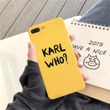 JAMULAR Karl Phone Cases For iPhone X 11 Pro XS MAX X XR 7 6 6s 8 Plus Fashion Matte Soft TPU Back Cover  Cat Pattern Coque Capa