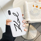 JAMULAR Karl Phone Cases For iPhone X 11 Pro XS MAX X XR 7 6 6s 8 Plus Fashion Matte Soft TPU Back Cover  Cat Pattern Coque Capa