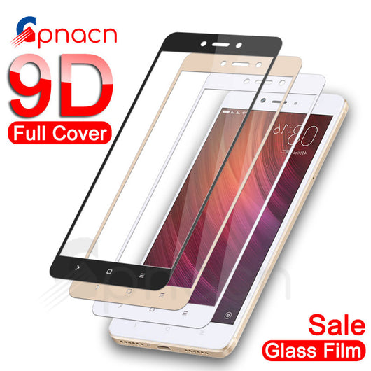 9D Protective Glass For Xiaomi Redmi Note 4 4X 5 5A Pro Screen Protector For Redmi 5 Plus S2 4X 5A Tempered Glass Film Case