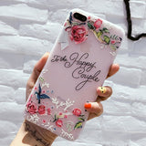 Flower Silicon Phone Case For iPhone Xs Max 6.5 Rose Floral Leaves Cases For iPhone Xr 5S SE X 8 7 6 6S Plus New Soft TPU Cover