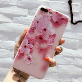 Flower Silicon Phone Case For iPhone Xs Max 6.5 Rose Floral Leaves Cases For iPhone Xr 5S SE X 8 7 6 6S Plus New Soft TPU Cover