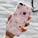 Flower Silicon Phone Case For iPhone Xs Max 6.5 Rose Floral Leaves Cases For iPhone Xr 5S SE X 8 7 6 6S Plus New Soft TPU Cover