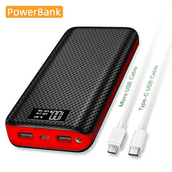 Xiaomi Power Bank 30000mAh Portable Charger Waterproof Bateria Portatil Powerbank for Huawei Iphone External Battery Double USB