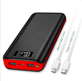 Xiaomi Power Bank 30000mAh Portable Charger Waterproof Bateria Portatil Powerbank for Huawei Iphone External Battery Double USB