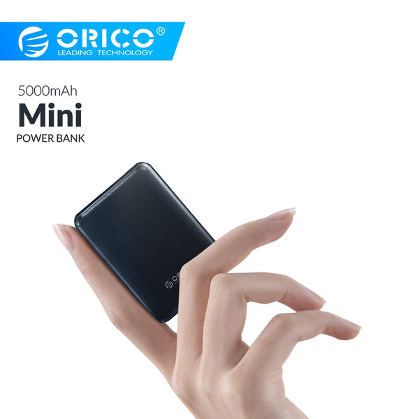 ORICO 5000mAh Mini Power Bank Portable Charging External Battery Slim Powerbank Poverbank 5000 mAh For iphone Xiaomi Smartphone