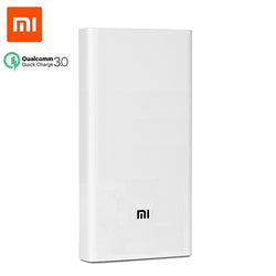 Original Xiaomi Power Bank 20000mAh 2C Portable Charger Support QC3.0 Dual USB Mi External Battery Bank 20000 for Mobile Phones