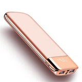 30000mah Power Bank External Battery PoverBank 2 USB LED Powerbank Portable Mobile phone Charger for Xiaomi MI iphone 7 8 Huawei