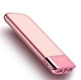 30000mah Power Bank External Battery PoverBank 2 USB LED Powerbank Portable Mobile phone Charger for Xiaomi MI iphone 7 8 Huawei