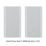 New Xiaomi Mi Power Bank 2s 10000 mAh Redmi Power Bank 20000mAh Dual USB Port Quick Charge Powerbank Ultra-thin External Battery