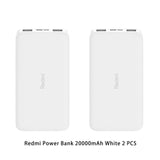 New Xiaomi Mi Power Bank 2s 10000 mAh Redmi Power Bank 20000mAh Dual USB Port Quick Charge Powerbank Ultra-thin External Battery