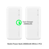 New Xiaomi Mi Power Bank 2s 10000 mAh Redmi Power Bank 20000mAh Dual USB Port Quick Charge Powerbank Ultra-thin External Battery