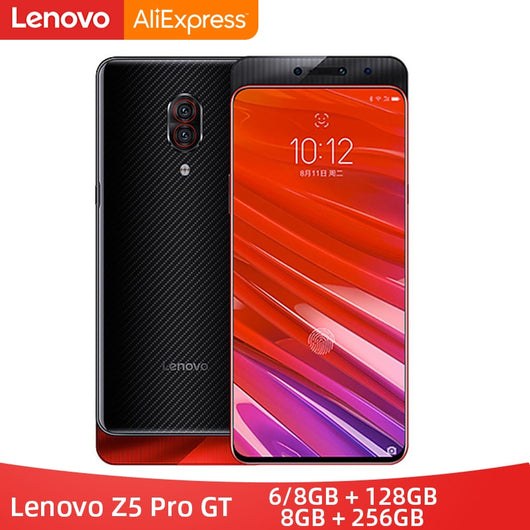 Original Global ROM Lenovo Z5 Pro GT Snapdragon 855 Smartphone 6GB 8GB RAM 256GB ROM 6.39'' In-Screen Fingerprint 24MP