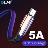 Micro USB Cable 5A Fast Charging USB Sync Data Mobile Phone Adapter Charger Cable For Samsung Xiaomi Sony HTC LG Android Cables