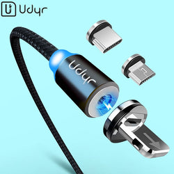 Udyr 2m Magnetic Micro USB Cable For iPhone Samsung Android Mobile Phone Fast Charging USB Type C Cable Magnet Charger Wire Cord