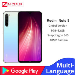 Global Version Xiaomi Redmi Note 8T Note 8 3GB RAM 32GB ROM Octa Core Smartphone Snapdragon 665 48MP Fast Charger Cellphone