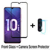 2-in-1 Camera Tempered Glass For Huawei Honor 10i Screen Protector Full Cover On Honor 10i 10 i HRY-LX1T Protective Glass Film