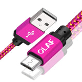 OLAF Micro USB Cable 1m 2m 3m Fast Charge USB Data Cable for Samsung S6 S7 Xiaomi 4X LG Tablet Android Mobile Phone USB Charging