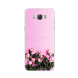 For Funda Samsung Galaxy J5 2016 Case J510 J510F Cover Flowers Painted Back Protective Phone Case For Coque Samsung J5 2016 Case