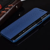 For LG X Power Case Leather Cover Quick Answer View Window Flip Cases For LG X Power K220ds K210 K220 Phone Cases PU Sleep Call